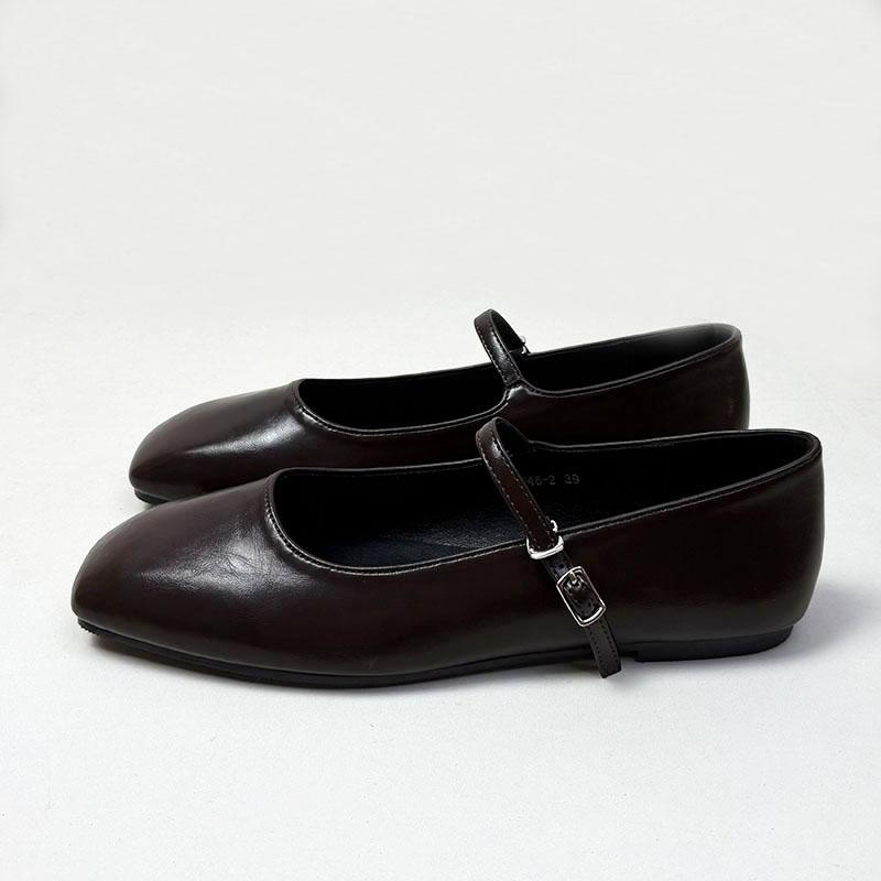 Fashion Fashion Buckle Strap Ladies Flats With Shoes Summer Spring Casual Female Shallow Women Mary Janes Flats Shoes