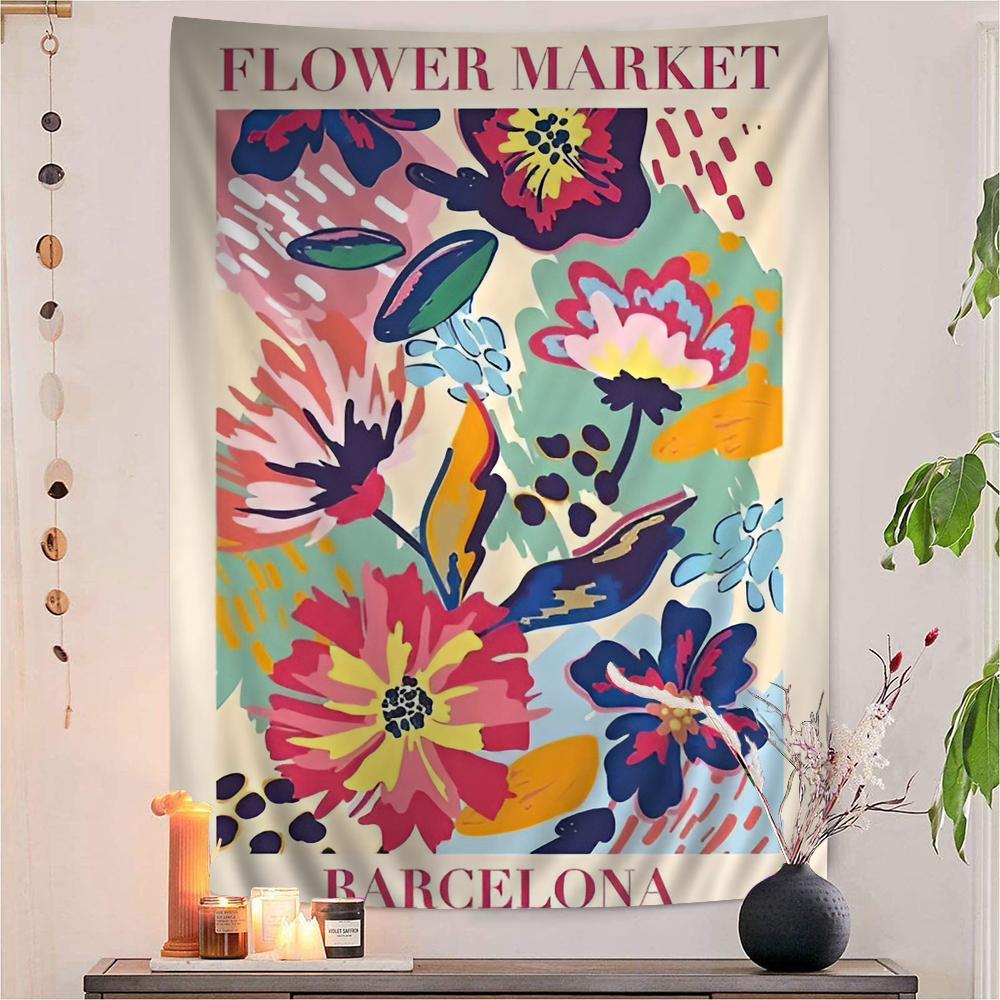 Matisse Abstract Art Flower Anime Tapestry Hanging Tarot Hippie Wall Rugs Dorm Wall Hanging Sheets