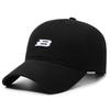 Unisex Baseballkappe mit B-Buchstaben-Stickerei Frühling Herbst Outdoor Verstellbar Lässige Kappe Sonnenschutz Sportkappe