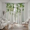 2 buc. Stil pastoral HD, proaspăt, salcie plângătoare, perdea decorativă, perdea verde imprimată digital, stil decorativ pentru casă