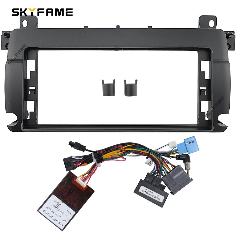 SKYFAME 12.3/9/7 Inch Car Frame Fascia Adapter Canbus Box Decoder Android Radio Dash Fitting Panel Kit For BMW E46 3 Series M3
