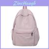 Lightweight Foldable Student Backpack With Nylon Fabric And 14in Laptop Compartment For Casual Use