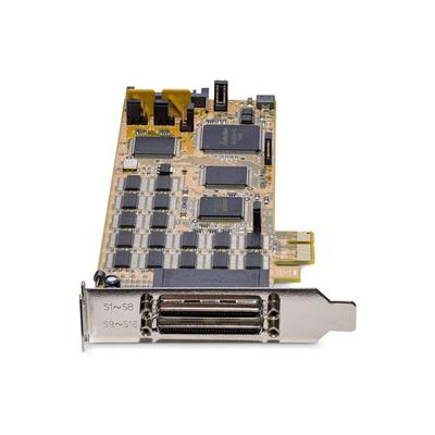 STARTECH 16-Port RS232 DB9 Serial PCI Express Card - High-Speed Low-Profile PCIe Serial Adapter - PCI Express