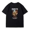 Summer New Pokémon Cartoon Creative Printing Washed TShirt Mens and Womens American Trend Loose Casual Short Sleeve Top