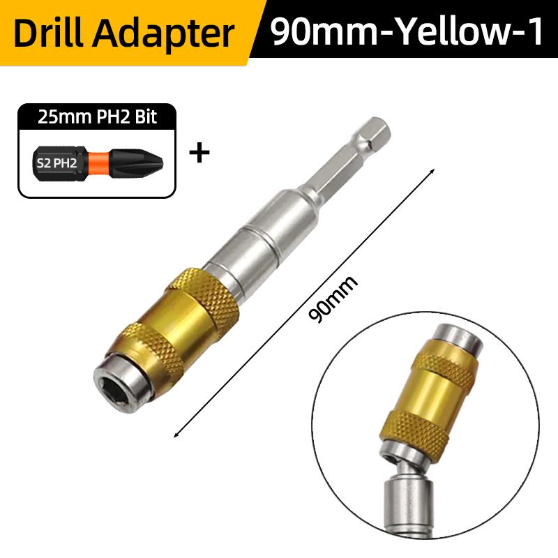 

Держатель магнитных шестигранных бит для отвертки 1/4 Удлинитель для дрели Адаптер для привода с шестигранным хвостовиком 6,35 мм с быстрой заменой Электроинструменты