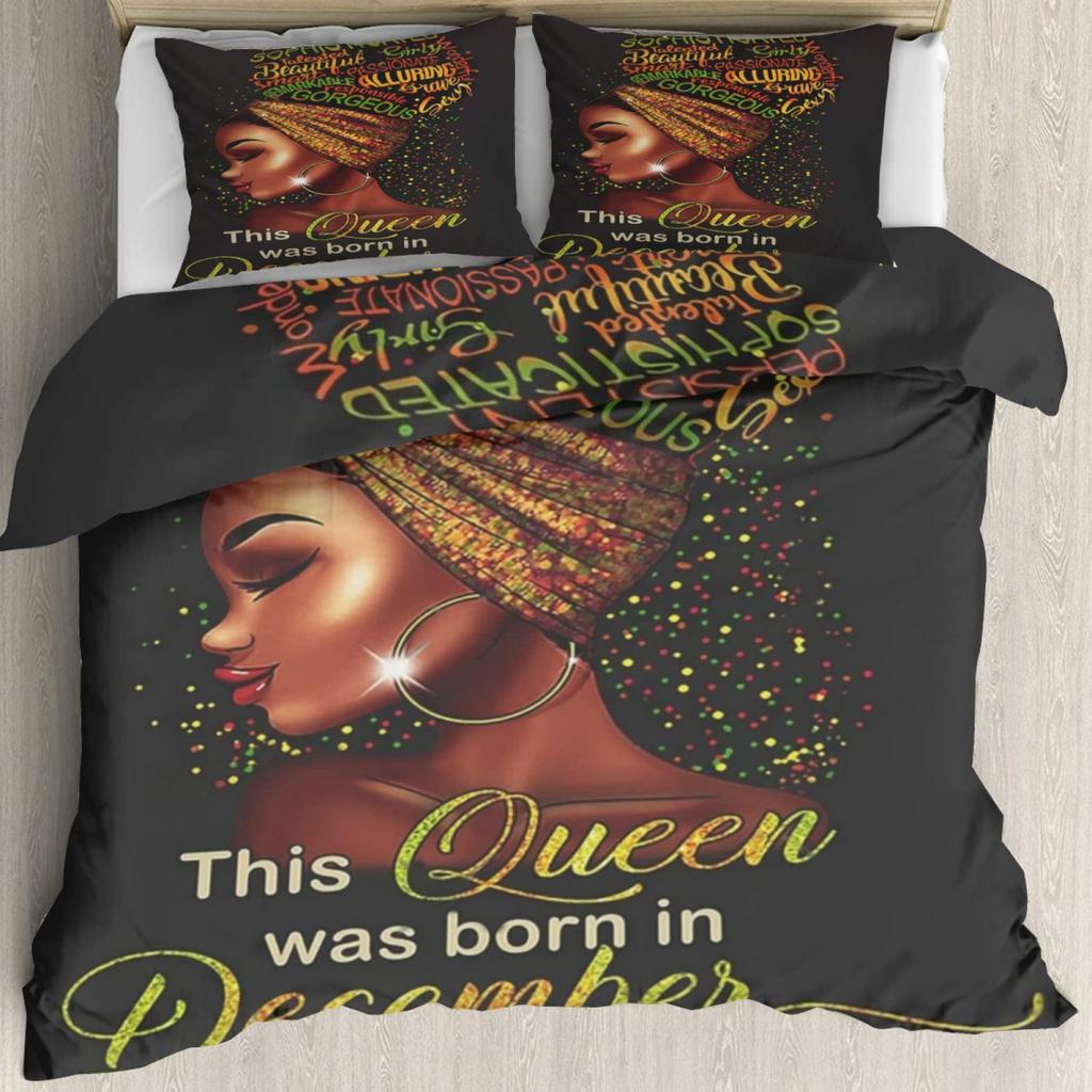 Blackhistory Bedding Three-Piece Quilt Cover