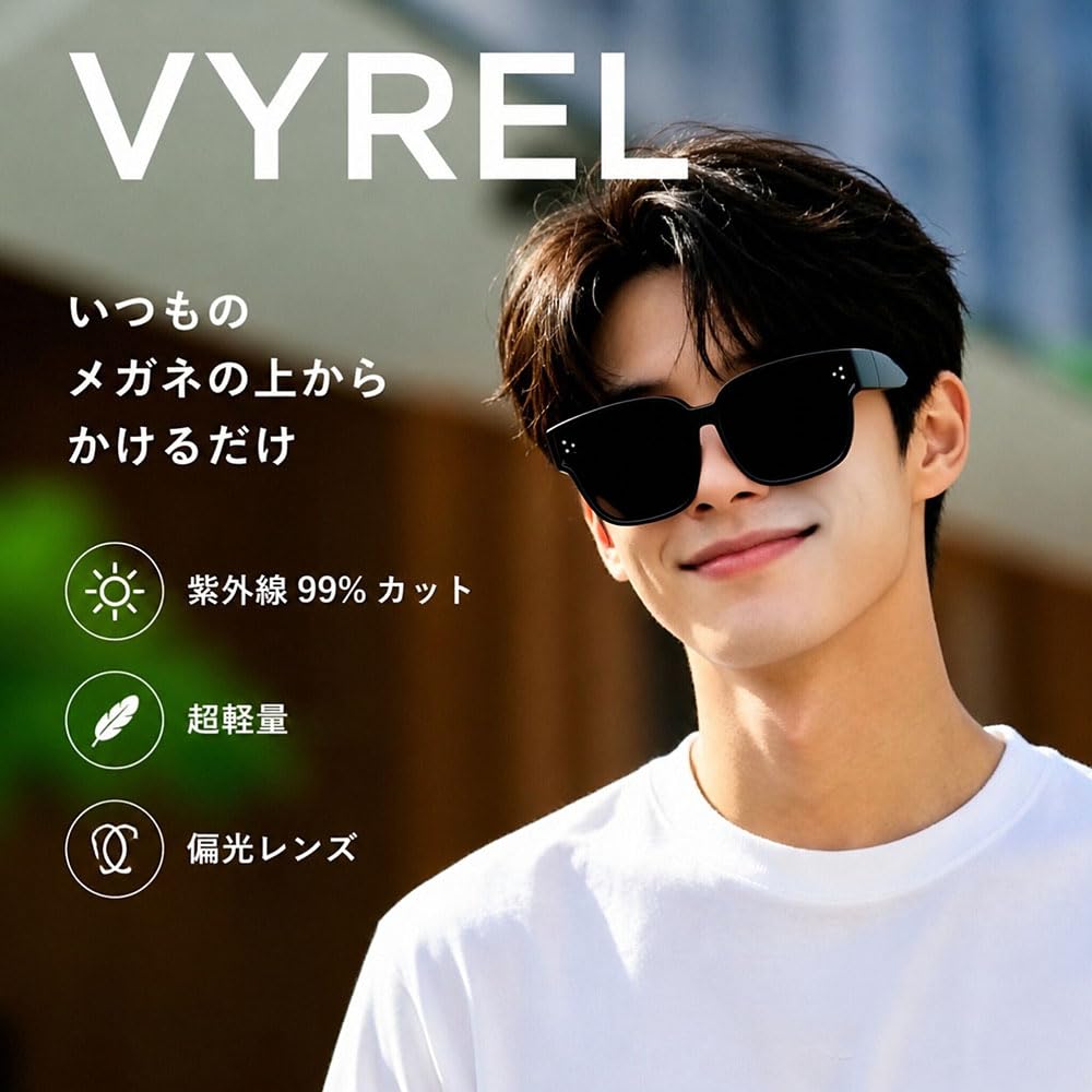 Oversized Sunglasses for Large UV Suitable for Unisex [VYREL] Glasses, Polarized, Protection, Fishing, Driving, Sports, Stylish,