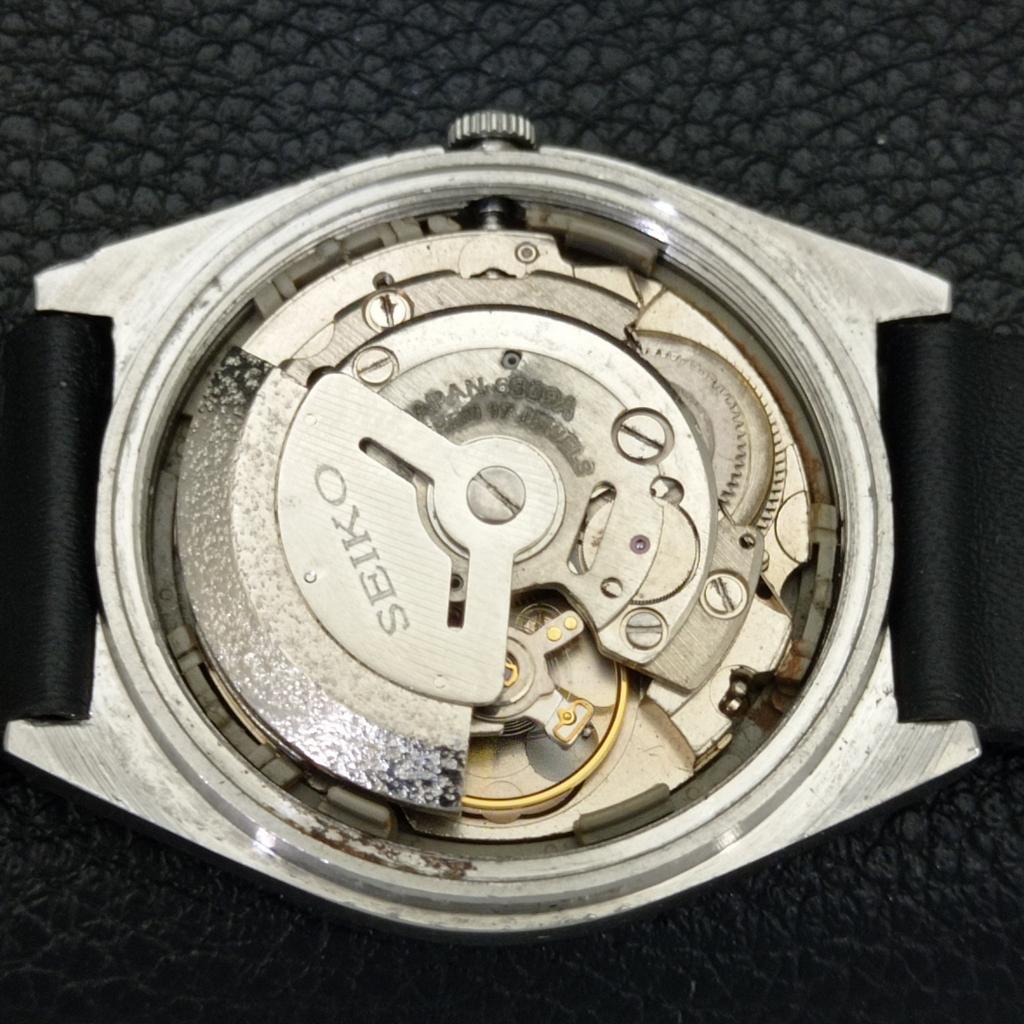 JAPAN VINTAGE SEIKO 5 AUTOMATIC 6309A MENS ARABIC WHITE DIAL WATCH A701504-5 R206b-a701504