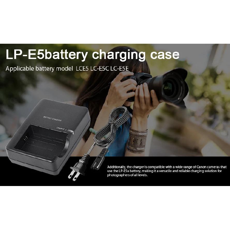 KUTOU LP-E5 Battery Charger LC E5 LC E5E for Canon EOS 1000D 450D 500D Kiss F X2 X3 Rebel T1i XS Xsi Cameras