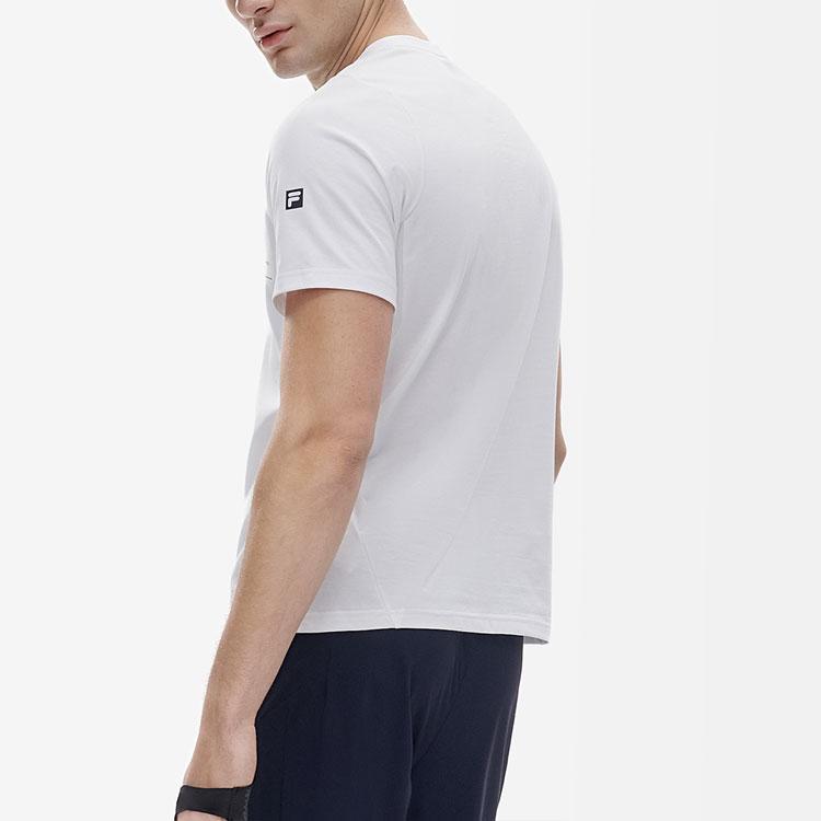 New FILA Set-in Sleeve T-Shirt Men's Jade White A11M321199AWT