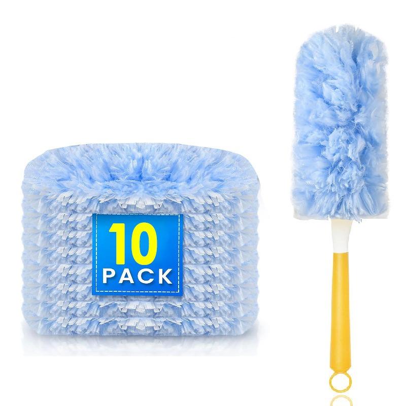 

10pcs Washable Electrostatic Duster - Double-Sided Anti-Dust Cleaning Cloth for Furniture & Desktop - Static Dust Remover Wipes