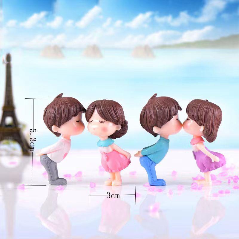 

4 шт./компл., миниатюрные миниатюры для любителей луны, сделай сам, мини-фигурки, сказочное украшение для сада, мох, террариум, микропейзаж розовый