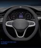 Car Steering Wheel Cover Anti Slip Circular D-type Auto Accessories For Lexus IS250 IS200 RX350 RX330 Ct200h LX570 IS300h GX470