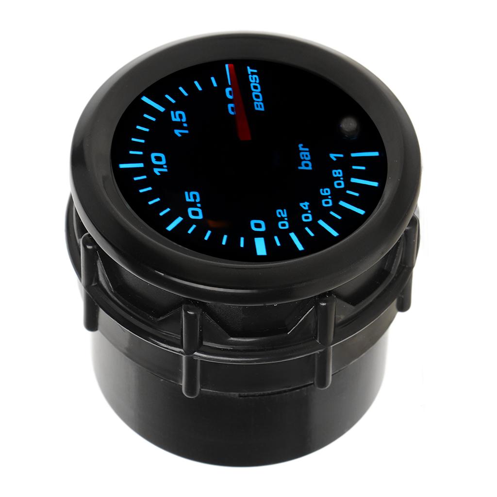2in 52mm Turbo Boost Gauge with Sensor Pointer Type 7 Color LED Backlight Universal for Gasoline Modified Cars