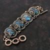 Labradorite Bracelet Copper Wire Wrapped Bracelet Adjustable Chain Bracelet Gemstone Copper Jewelry Handmade Elegant Bracelet Gifts For Him