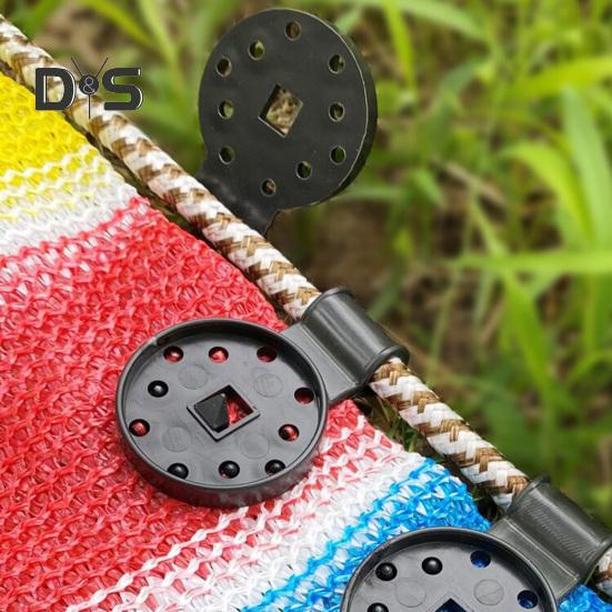 50/100 Pcs Shade Cloth Plastic Clips Heavy Duty Shade Tarp Buckle Reusable Fixing Clips for Agricultural Anti Bird Net Garden Windproof Sun Shade