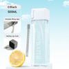 Simple Square Water Bottle Personalized 500ml Portable Creative Portable Cup Leak Proof Heat-Resistant Plastic Sport Bottle