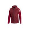 Z.N.E. Color Block Design Logo Print Hooded Jacket Men Jacket Red EI6189