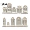 Miniature Cemetery Scenery 10Pcs Mini Tombstone, 3D Printed Unpainted Gravestone Model Kit, Micro PLA Parts Diorama Accessories, Halloween Decor, DIY