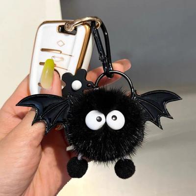 Luxury Jewelry Interesting Little Devil Keychain Halloween Pendant Furball Monster Key Chain Accessories Cute Gift