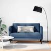 2 Seater Sofa Blue 111 cm Fabric