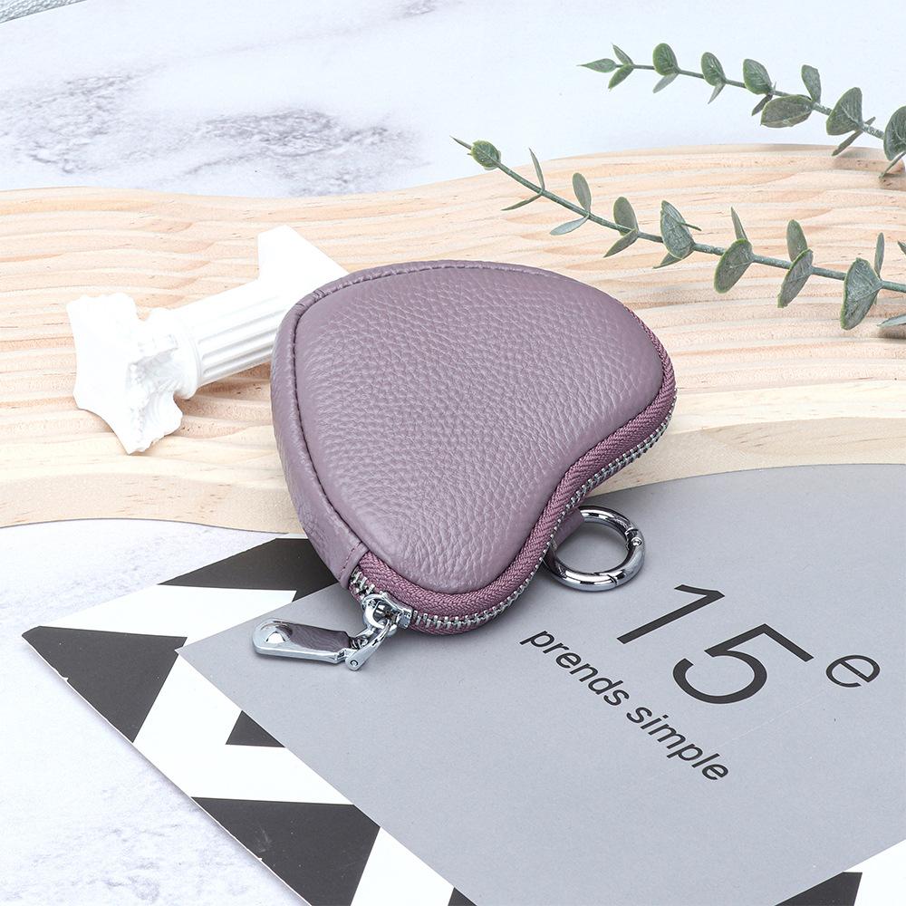 2024 Nová peněženka na mince z pravé kůže Mini dámské peněženky z první vrstvy peněženky z hovězí kůže Organizér na mince Karty do sluchátek