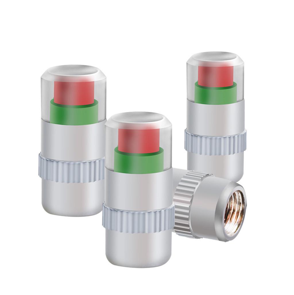

4pcs High Precision Car Tire Pressure Monitoring Valve Caps with Pressure Indicator for Vehicle Tire Safety and Maintenance