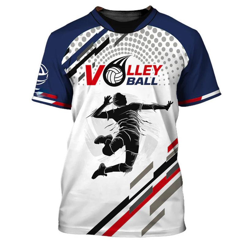 Volleyball Sports T-shirt Men Women Casual Sport Short Sleeve Breathable T Shirts Outdoor Street Tee Top Novelties