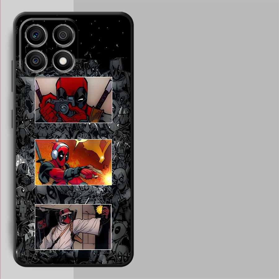 Marvel Cool Deadpool Case for Honor 200 400 Lite 8X X8 X6 X9a X5b 70 Magic5Lite 90 X7 Funda Phone Cover