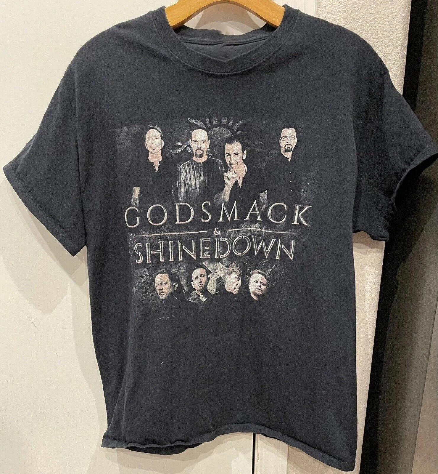 Godsmack Shinedown Tour Concert 100% Cotton Adult TShirt 3XL