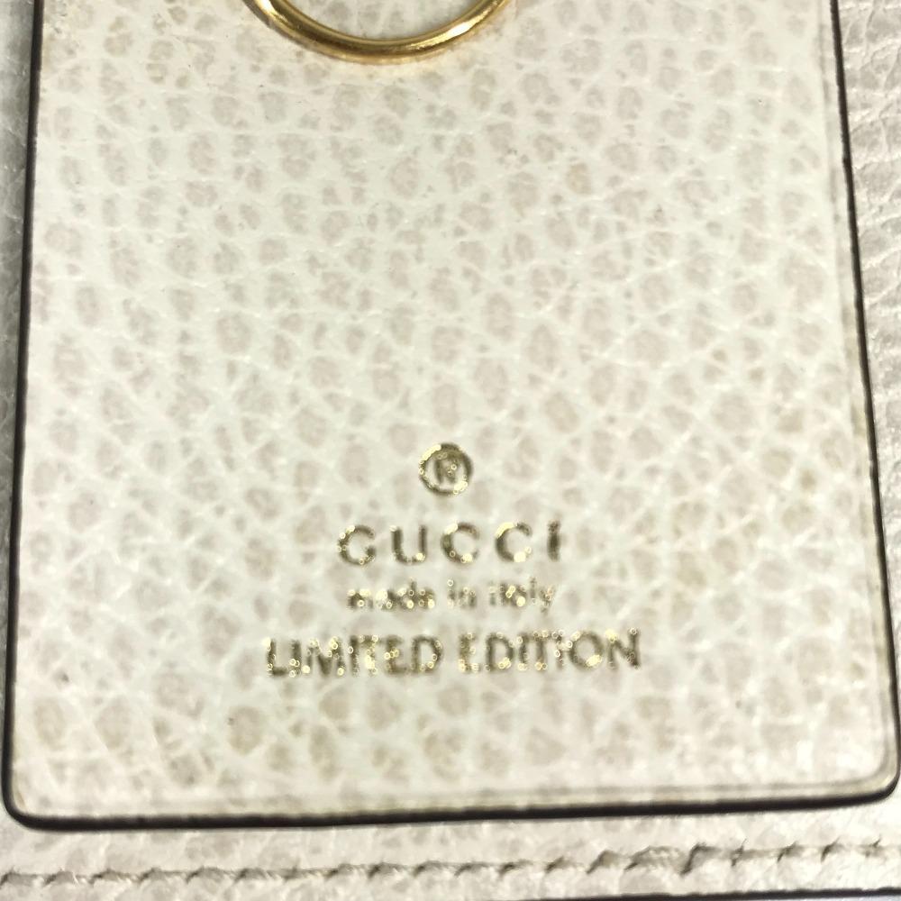GUCCI 456118 logo GG 6 Key Case Key 6P Key Case PVC/Leather Beige