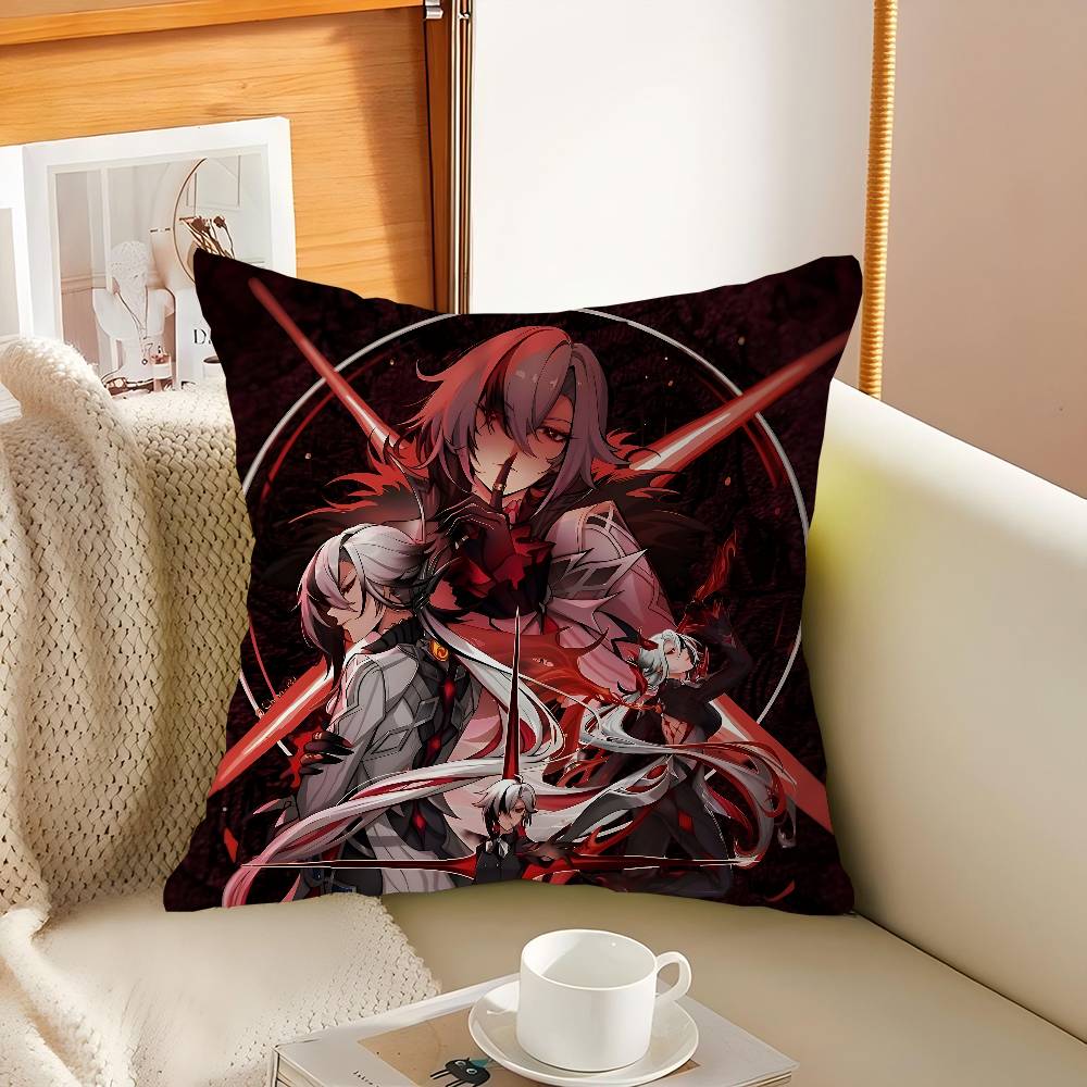 GenshinS Impact Arlecchino Pillowcase Toon Gift Cushion Cover Bedroom Home Sofa Chair Seat Decor Pillow Case