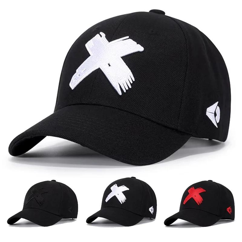 

Unisex X Letter Embroidery Baseball Net Caps Spring and Summer Outdoor Adjustable Casual Hats Sunscreen Hat 54-61CM