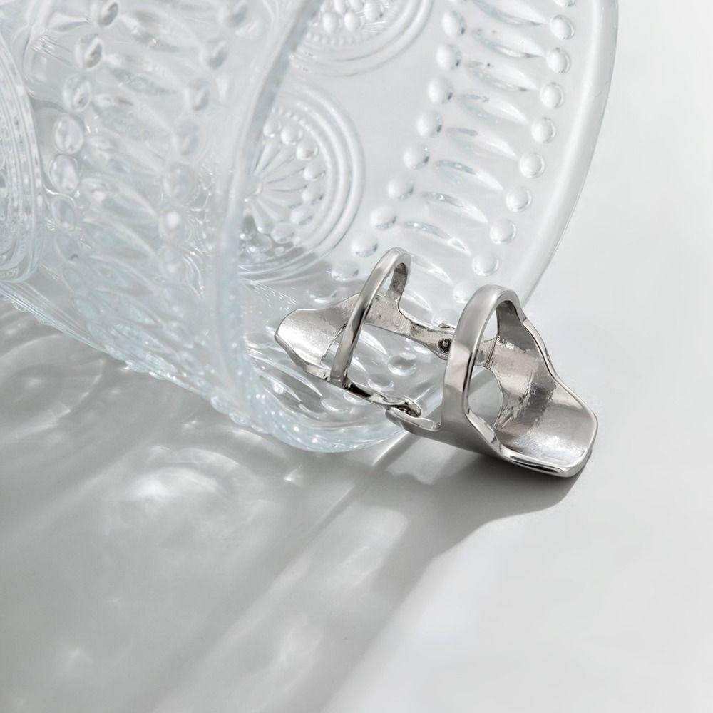 Geometry Zinc Zinc Alloy Jewelry Gift Knuckle Rings Armor Joint Rings Korean Style Rings Female Finger Rings