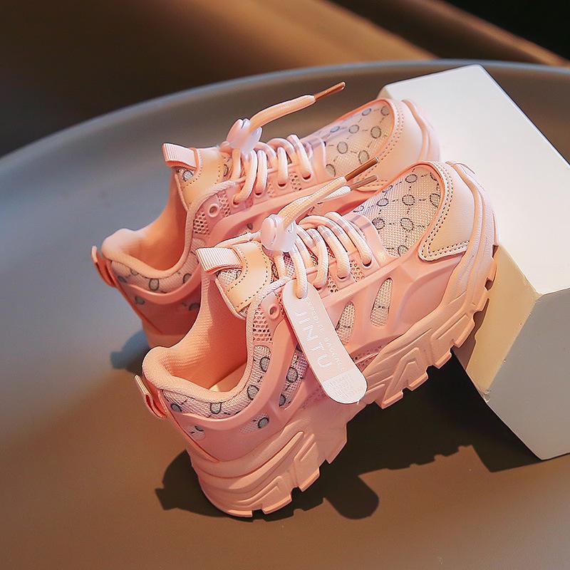 Girls Internet celebrity dad shoes 2025 spring and autumn new children's Korean version wear-resistant sports shoes boys primary school casual shoes