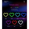 Car Heart-shaped Lights Solar-powered Decorative Lights Colorful LED Warning Lights Triangular Window and Rear Window Decorat