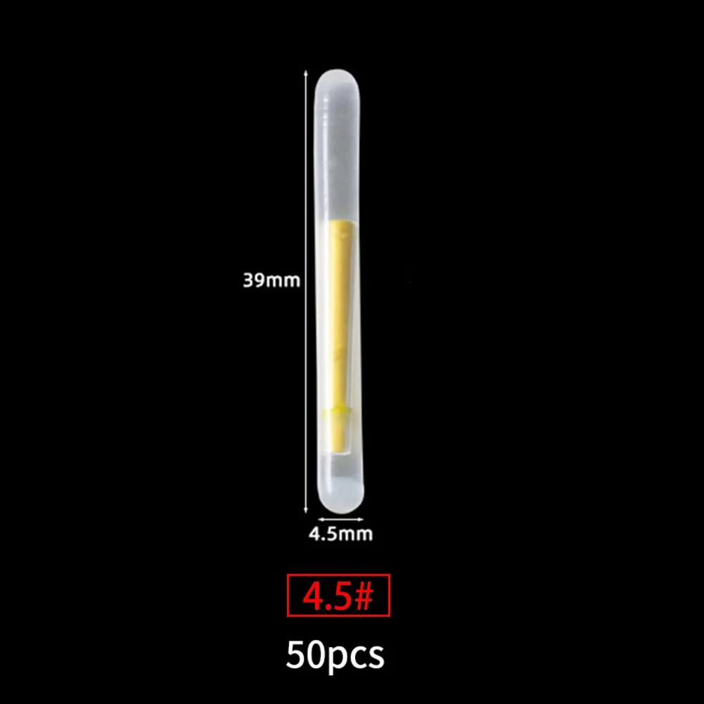 50PCS/lot 2.2-4.5mm S L Light Night Fishing Float Rod Lights Dark Glow Stick Useful Fishing Fluorescent Lightstick
