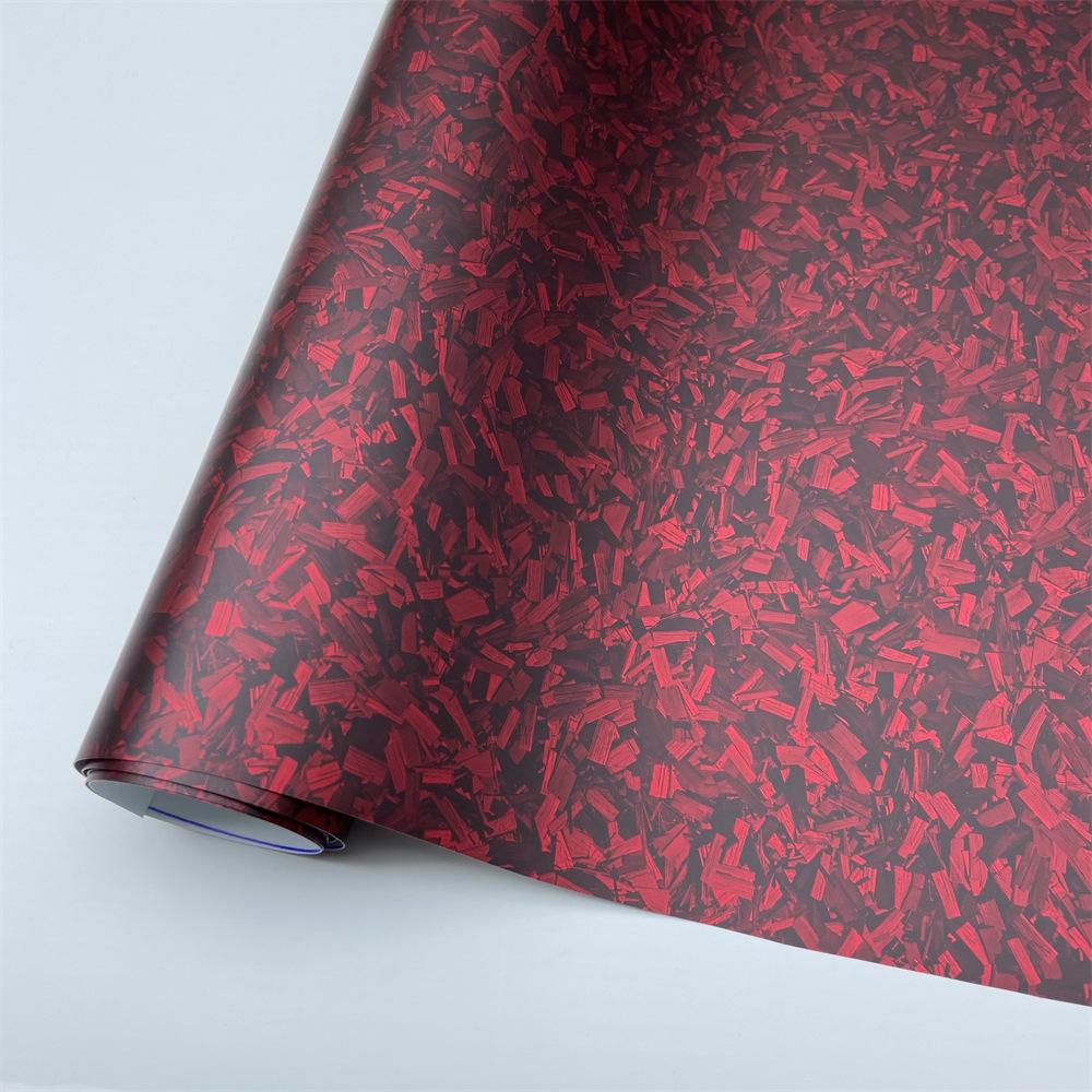 Gloss Black Flower Carbon Fiber Car Wrap Sticker for Interior & Exterior
