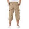 Pantaloncini Cargo da Uomo a Vestibilità Larga Leggeri da Lavoro Multitasche al Ginocchio Misto Cotone Pantaloni Casual