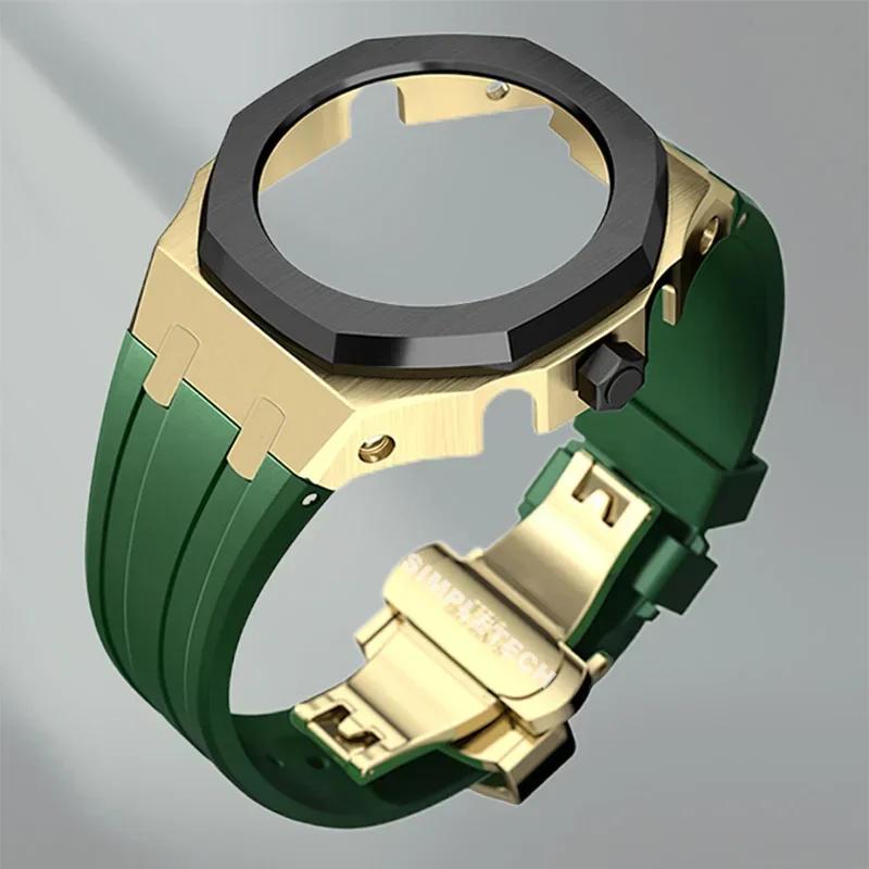 Mod Kit GEN5 GA2100 Metal Bezel for G shock Casioak Modification 4th Generation Rubber&Steel Watch Case Strap GA-B2100 2110