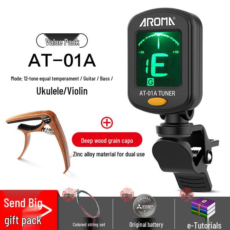 Anoma Univerzální elektronická ladička pro kytaru, ukulele a housle