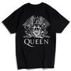 Red Korean Queen Rock Band T-shirt Short-sleeved Pure Cotton Freddie Mercury Music-related Men's and Women's Summer Tee Tops