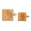 2pcs Wooden Watch Movement Holder Base Watch Back Case Opening Watch Repairing Tool
