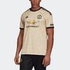 Adidas Manchester United Away Sports Soccer Round Neck Short Sleeve T-Shirt Men Tops Khaki ED7388