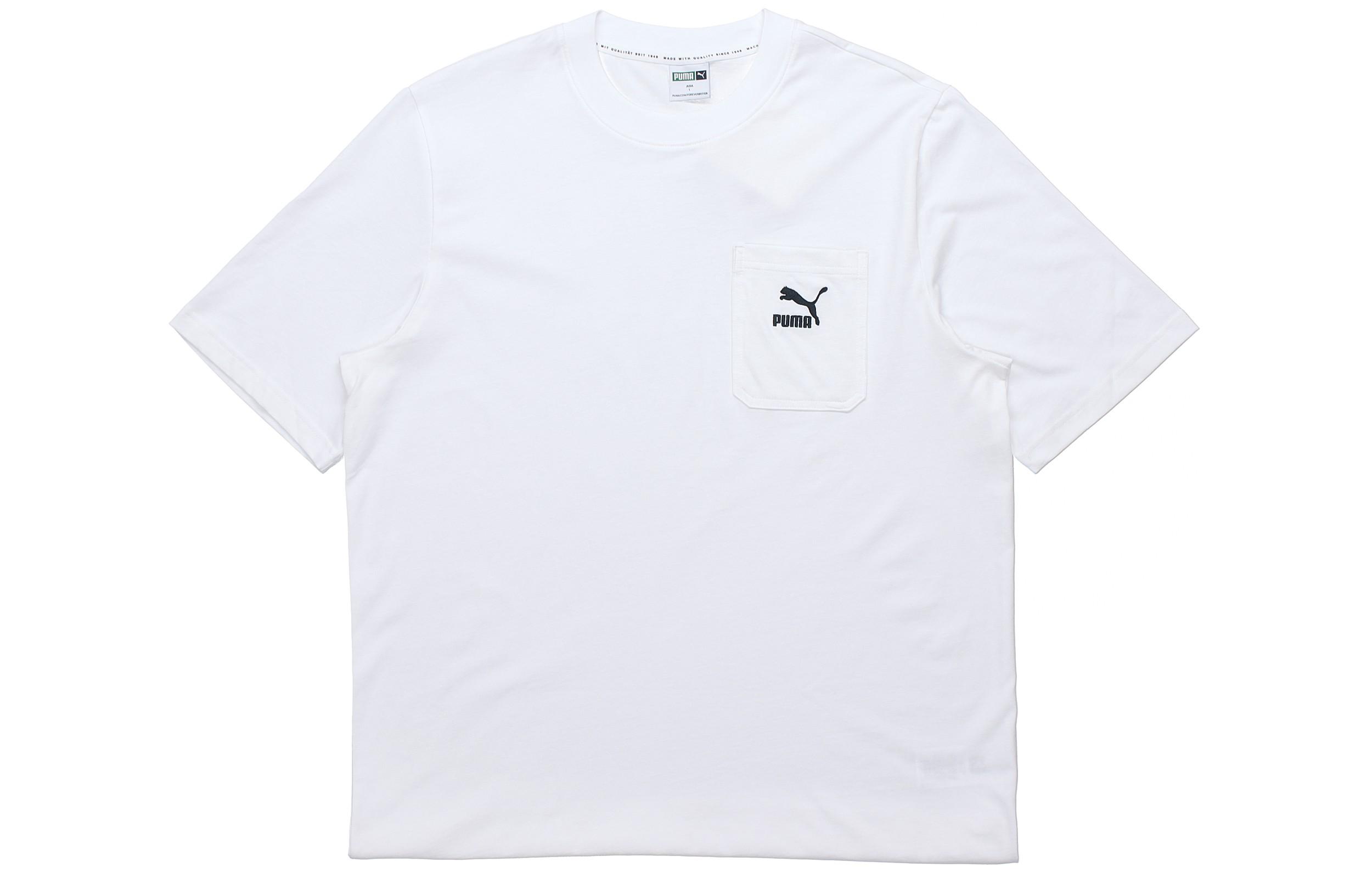 PUMA Set-in Sleeve T-Shirt Men s White 532636-02 L