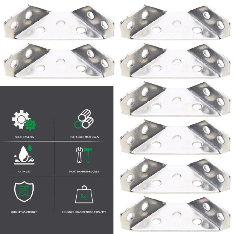 20Pcs Universal Furniture Corner Connectors Stainless Steel Angle Corner Brackets
