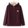 Hodo Women's Fleece-Lined Hooded Casual Jacket and Pants Set