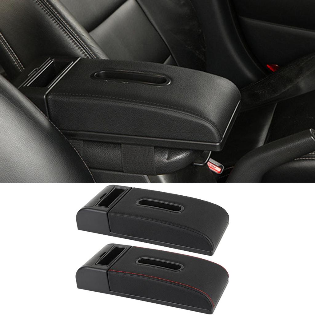 Arm Rest Cushion For Car Multi-Functional All-Season Auto Armrest Cover Pad Napkin Holder For Sedan Minivan SUV Commuting Travel