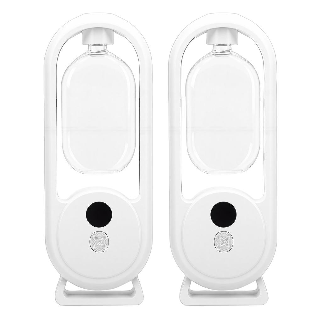 2 Sets Wall Mounted Essential Oil Diffuser Automatic Aromatherapy Fragrance Dispenser Cordless with Night Light 60 Days