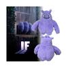 IF Theme Purple Plush Toy Doll Pillow - Movie Character, 23cm, Soft Durable Gift for Kids & Adults, Room Decor